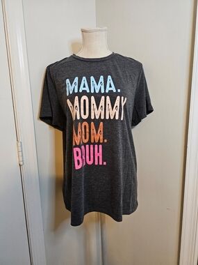 Funny “Mama. Mommy. Mom. Bruh.” Graphic T-Shirt
